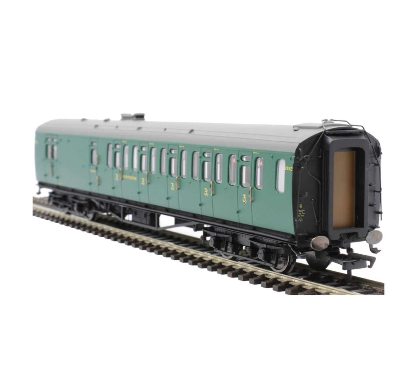 Hornby R4884C Bulleid 59' Brake Third Corridor '2862' in SR Malachite Green (OO)