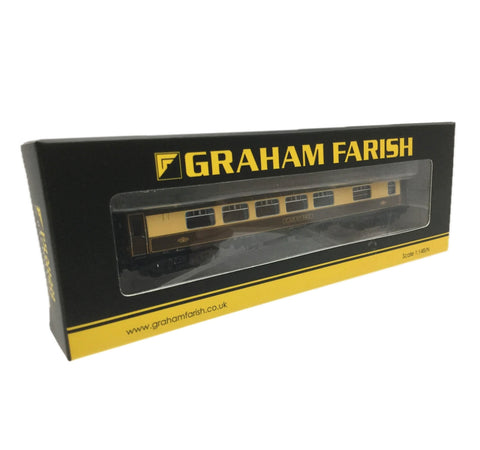 Graham Farish 374-232 Mk1 SK Pullman Second Kitchen Car 'Car 343' in Umber and Cream (N)