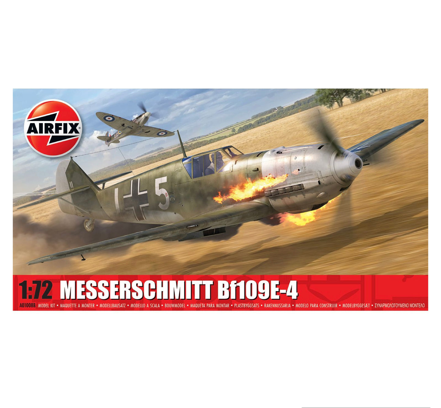 Airfix Messerschmitt Bf109E-4 1:72 Scale, A01008B
