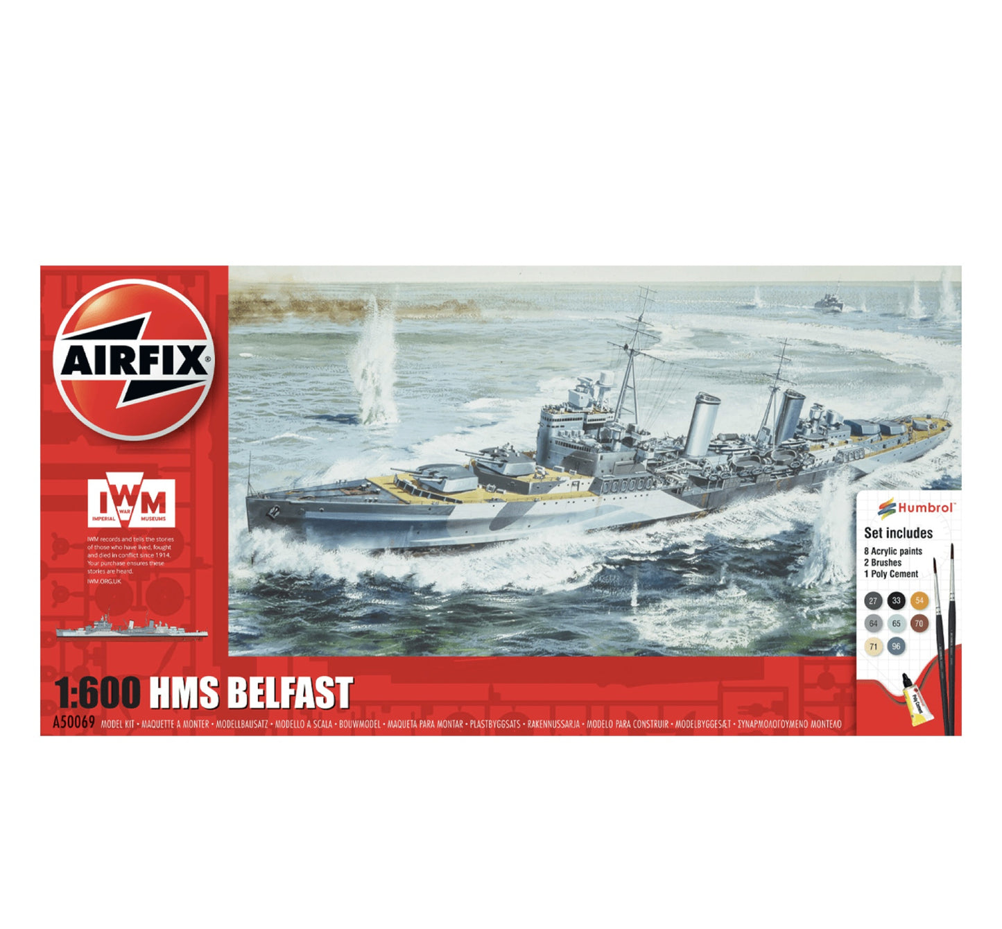 Airfix HMS Belfast Gift Set 1:600 Scale, A50069