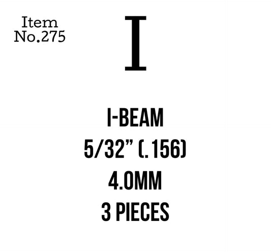 I-Beam 4.0mm or 5/32" 3 Pieces, 275