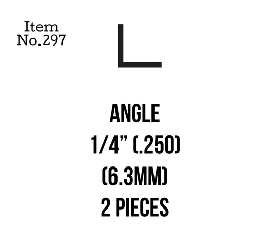 Angle 6.3mm or 1/4" 2 Pieces, 297