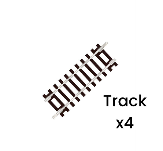 ST-202 x4 'Blister Pack' Short Straight, Code 100 'Setrack' (OO/HO)