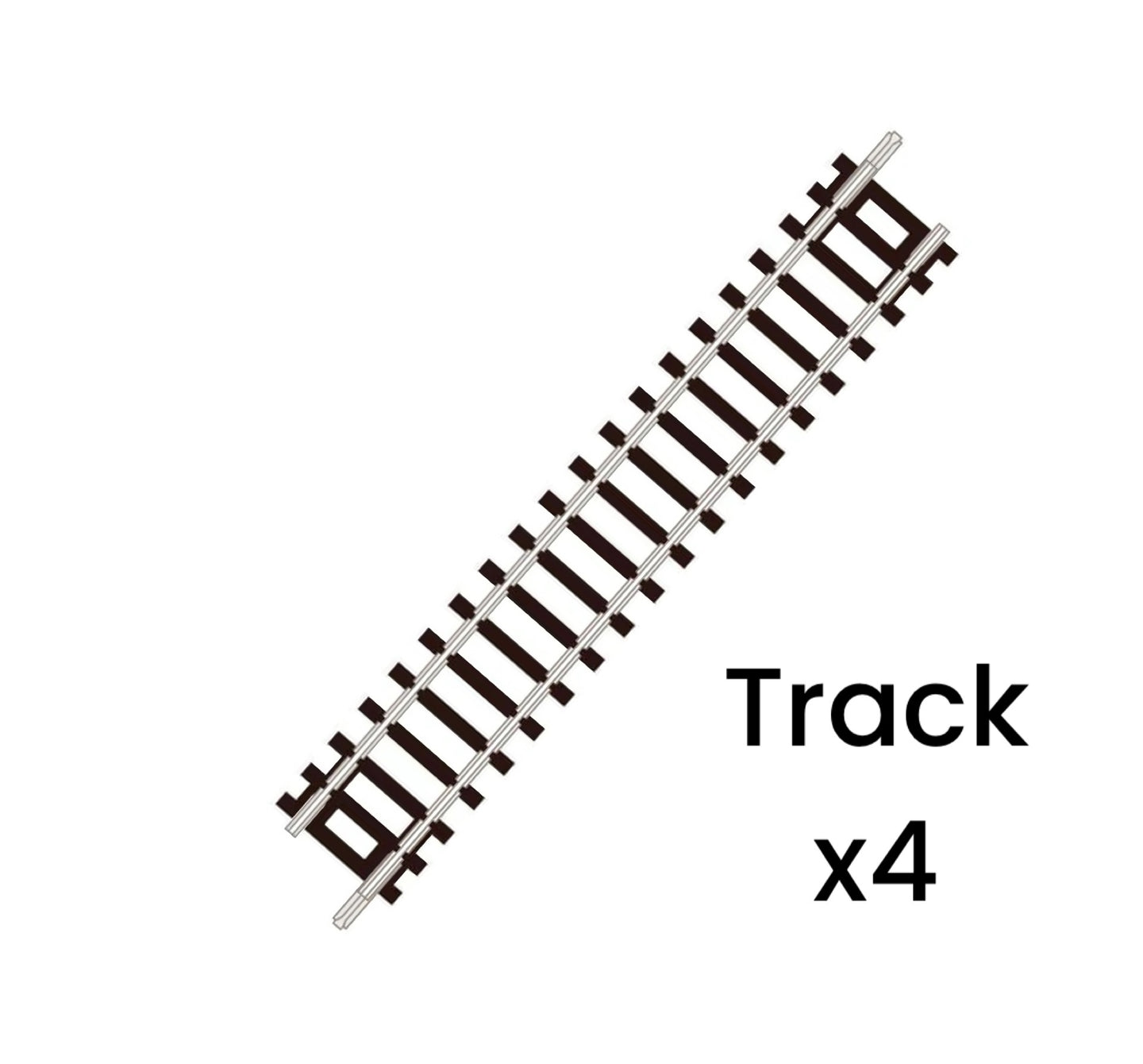 ST-1 x4 'Blister Pack' Standard Straight, Code 80 'Setrack' (N)