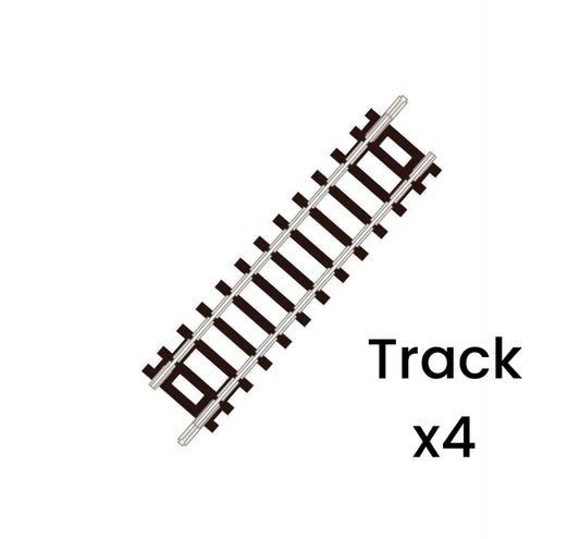 ST-2 x4 'Blister Pack' Short Straight, Code 80 'Setrack' (N)