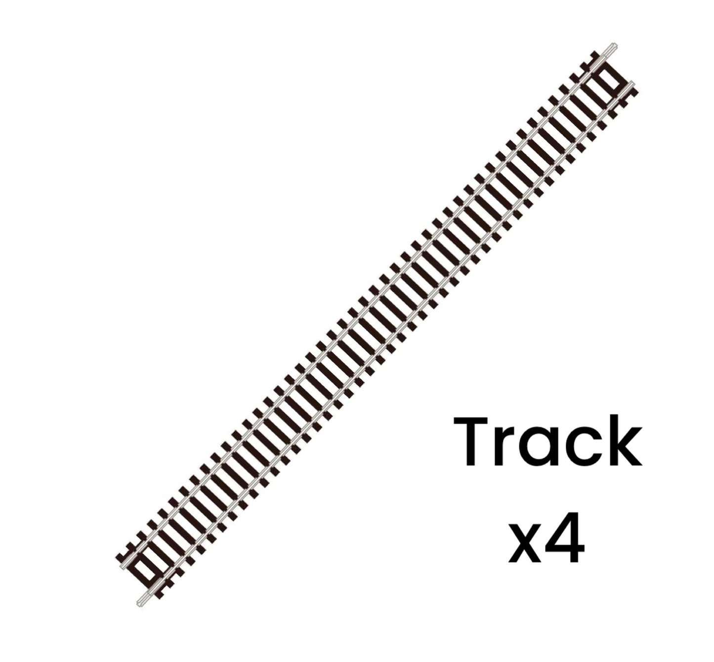ST-11 x4 'Blister Pack' Double Straight, Code 80 'Setrack' (N)
