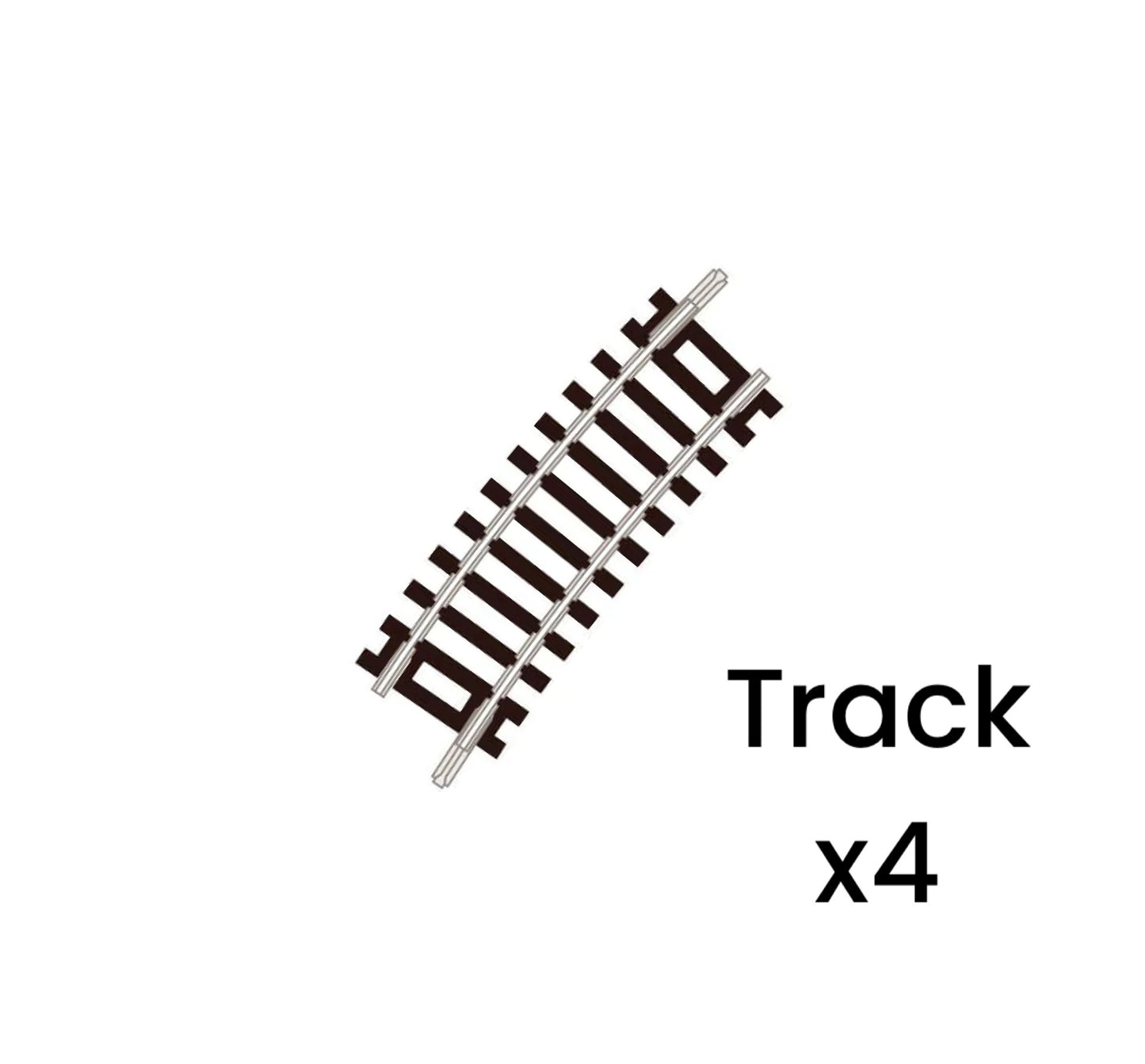 ST-4 x4 'Blister Pack' Half Curve, 1st Radius, Code 80 'Setrack' (N)