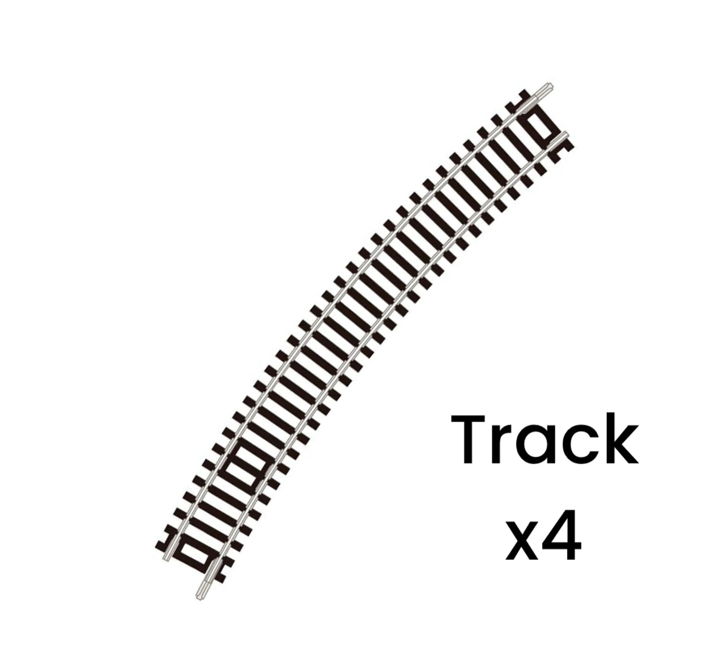 ST-16 x4 'Blister Pack' Standard Curve, 3rd Radius, Code 80 (Quarter Circle) 'Setrack' (N)