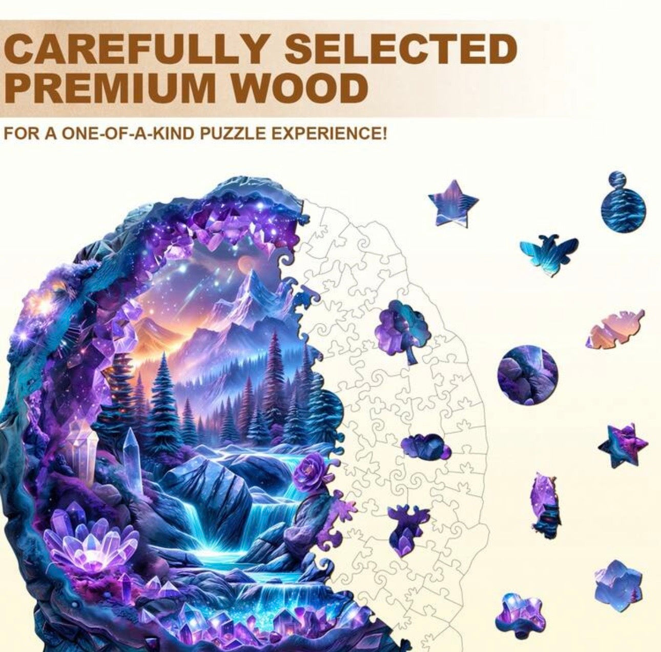 Crystal Mine Landscape, 29 x 28cm (L)