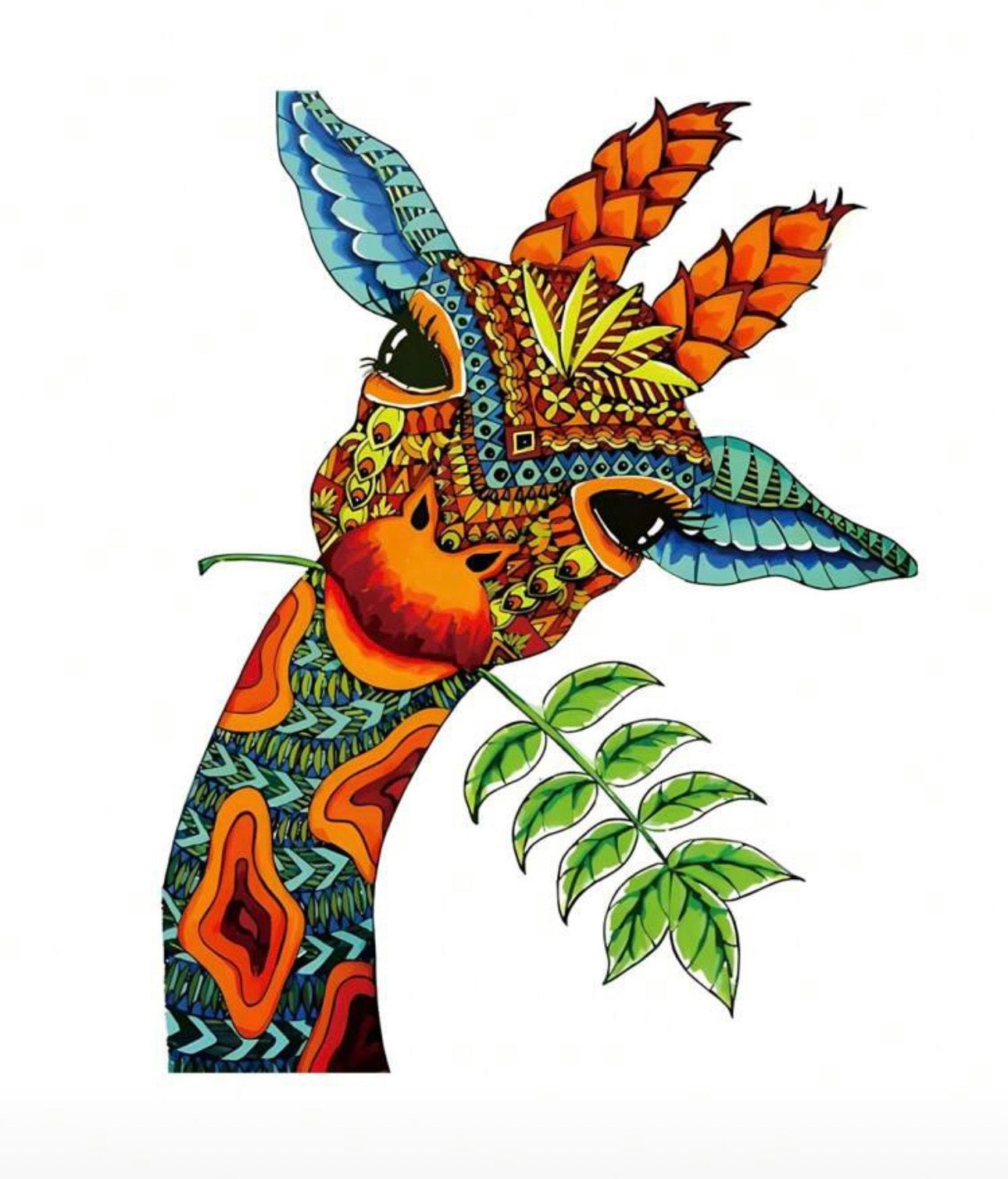 Giraffe, 28 x 36.3cm (L)