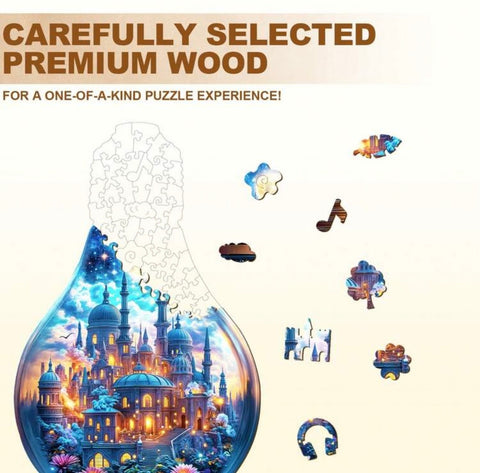 Moonlit Realm, 35 x 21.6cm (L)