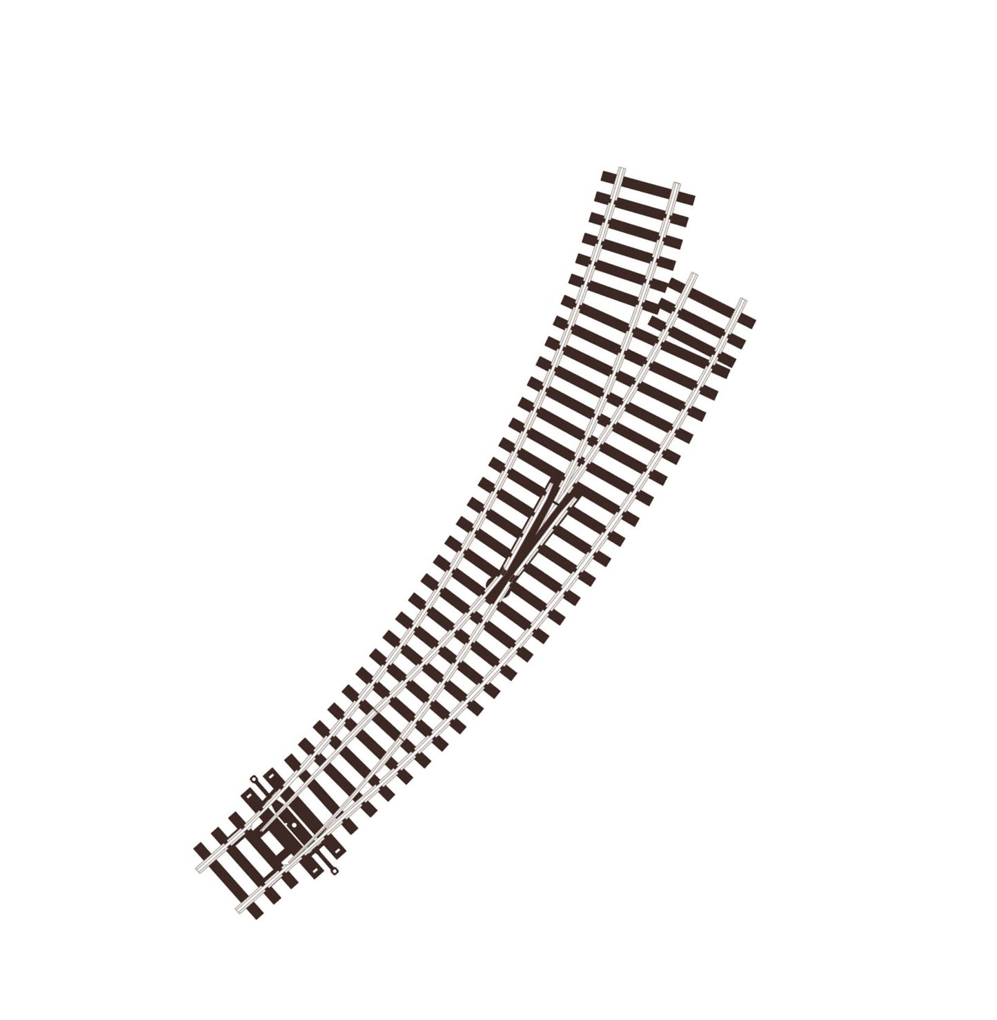 SLU77 - Curved Turnout, Small Radius, Left Hand (OO/HO)