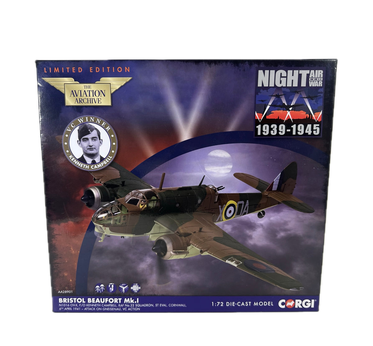 Bristol Beaufort Mk.I, 1:72 Scale. AA28901