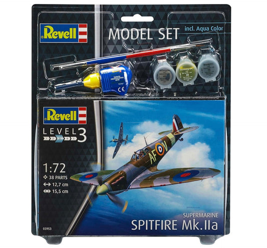 Revell Supermarine Spitfire Mk.IIa, Gift Set 1:72 Scale, 63953