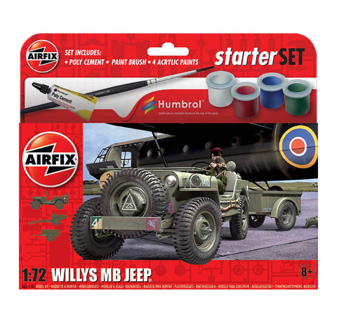 Airfix Willys MB Jeep 1:72 Scale, A55117A
