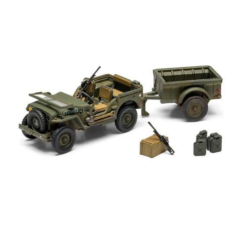 Airfix Willys MB Jeep 1:72 Scale, A55117A