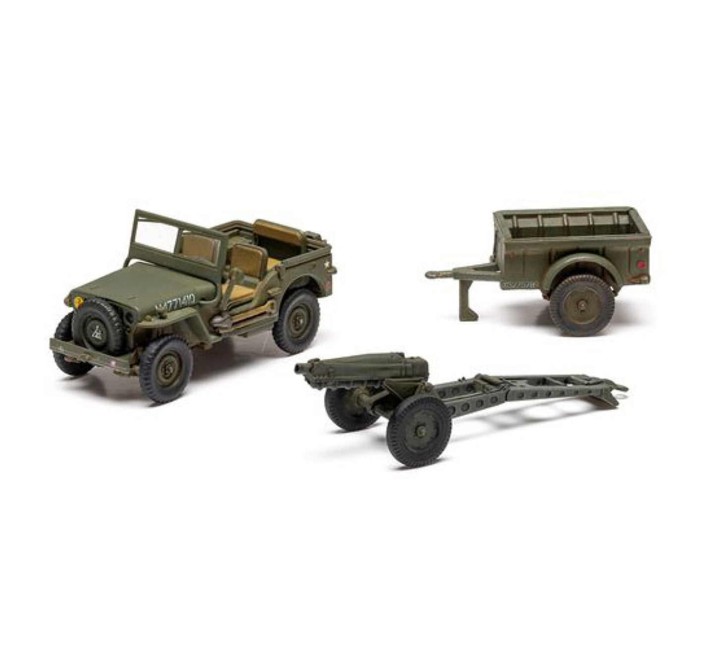 Airfix Willys MB Jeep 1:72 Scale, A55117A