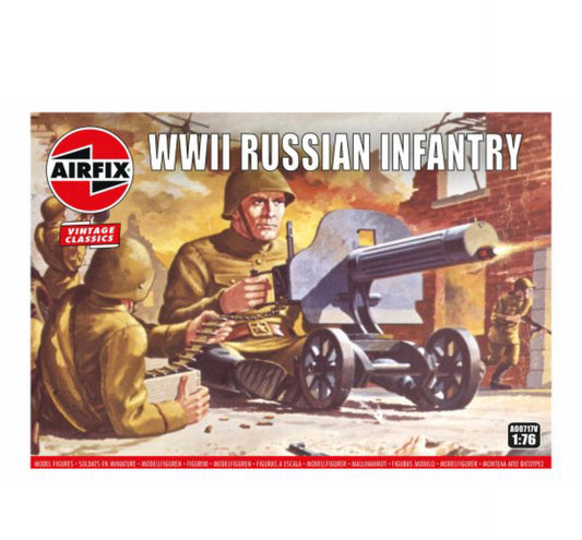 (D) Airfix WWII Russian Infantry 1:76 Scale, A00717V