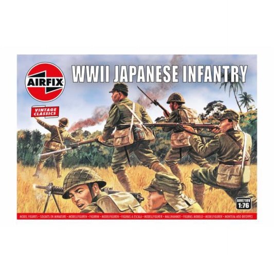 (D) Airfix WWII Japanese Infantry 1:76 Scale, A00718V