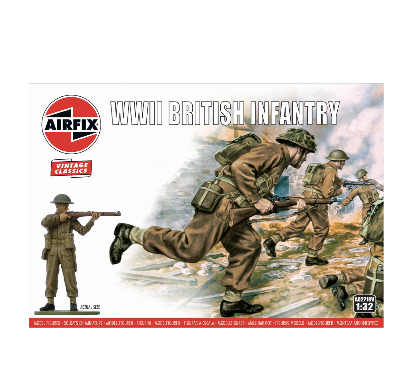 Airfix WWII British Infantry 1:32 Scale, A02718V