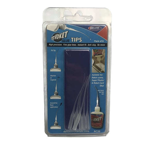 AC20 - Roket Glue Tips, Pack of 6