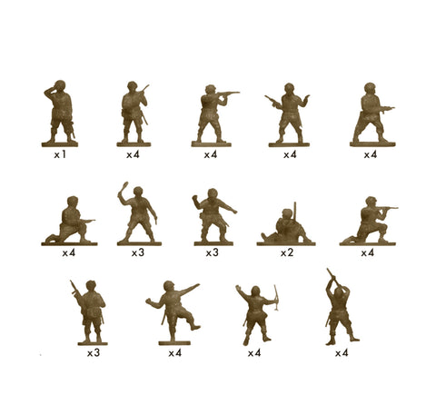 Airfix WWII US Paratroops 1:76 Scale, A00751V