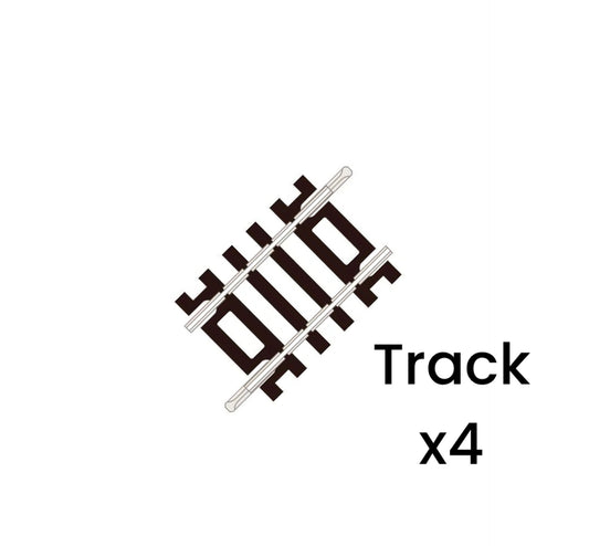 ST-203 x4 'Blister Pack' Special Short Straight, Code 100 'Setrack' (OO/HO)