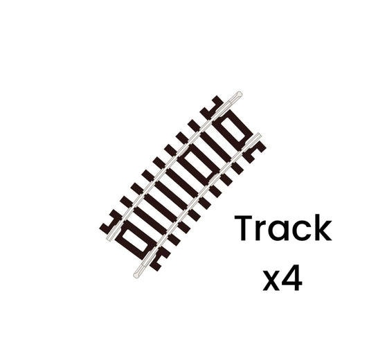 ST-222 x4 'Blister Pack' Half Curve, 1st Radius, Code 100 'Setrack' (OO/HO)