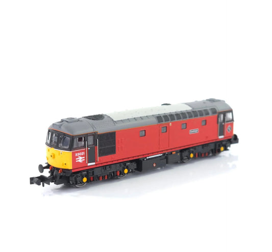 Gaugemaster GM2210601 Class 33/0 33021 'Eastleigh' Parcels Red (N)