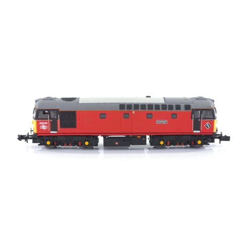 Gaugemaster GM2210601 Class 33/0 33021 'Eastleigh' Parcels Red (N)