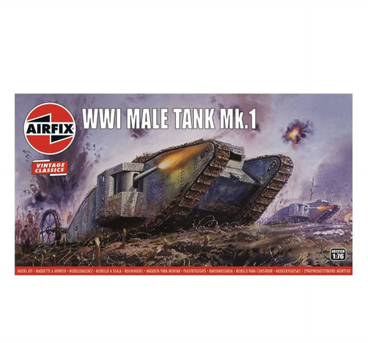 Airfix WWI Male Tank Mk.I 1:76 Scale, A01315V