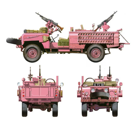 Tamiya S.A.S.Land Rover Pink Panther, 1:35 Scale, 35076