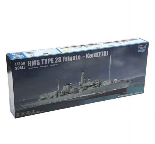 Trumpeter British Royal Navy HMS Kent F78 Type 23 British Frigate Ship 1:350 Scale, 04544
