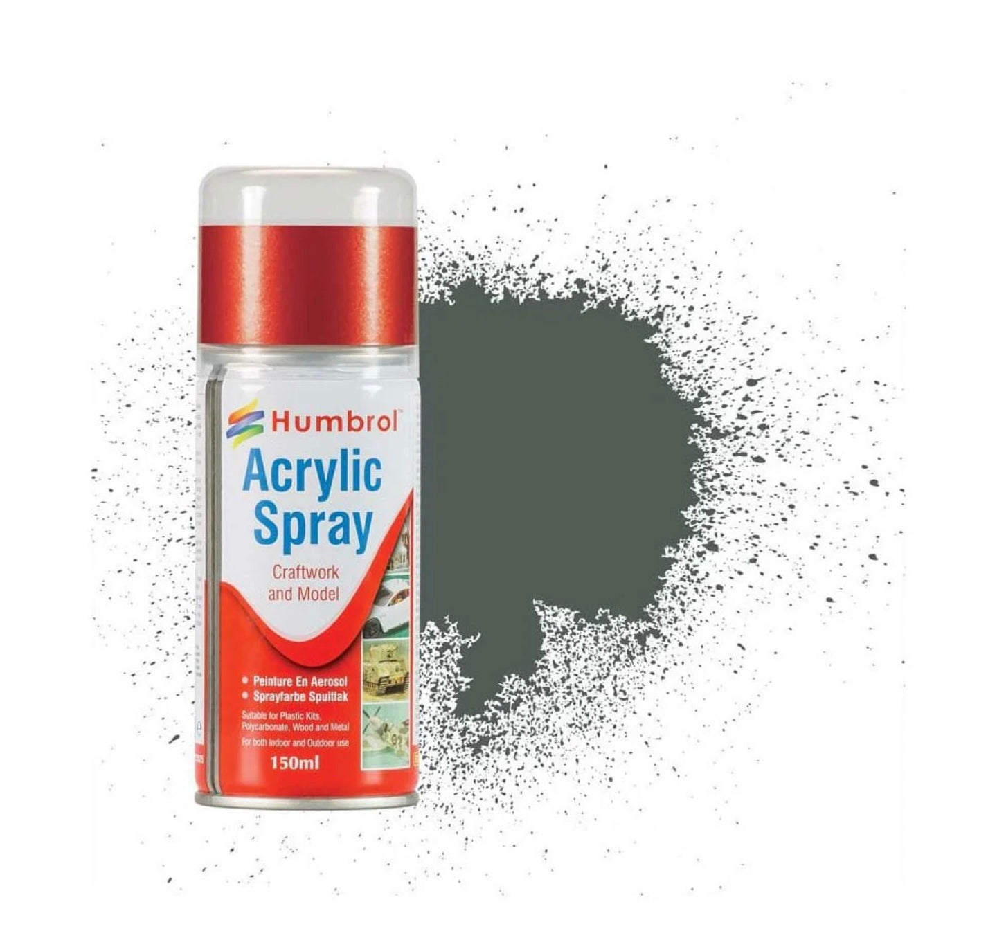 Acrylic Spray: 1 Grey Primer Matt, 150ml