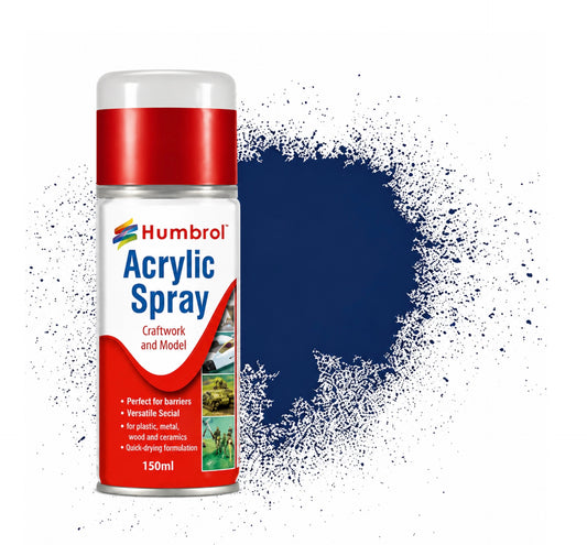 Acrylic Spray: 15 Midnight Blue 'Gloss' 150ml