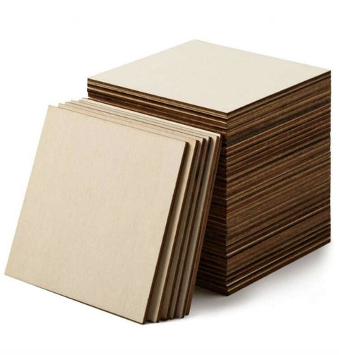 1986 - Basswood Square Tiles (10cm x 10cm)