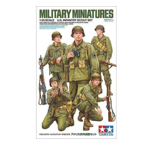 Tamiya WWII US Infantry Scout Set 1:35 Scale, 35379