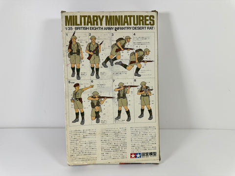 Tamiya MM132 Military Miniatures 'British Eighth Army Infantry' (Desert Rat) 1:35 Scale