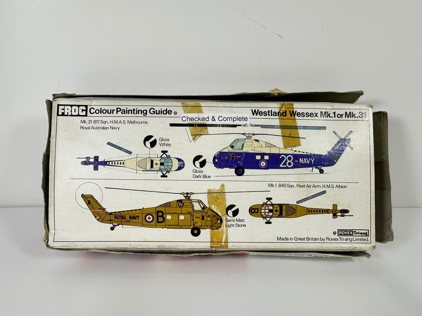 Frog F247 Westland Wessex Mk.1 or Mk.31, 1: 72 Scale