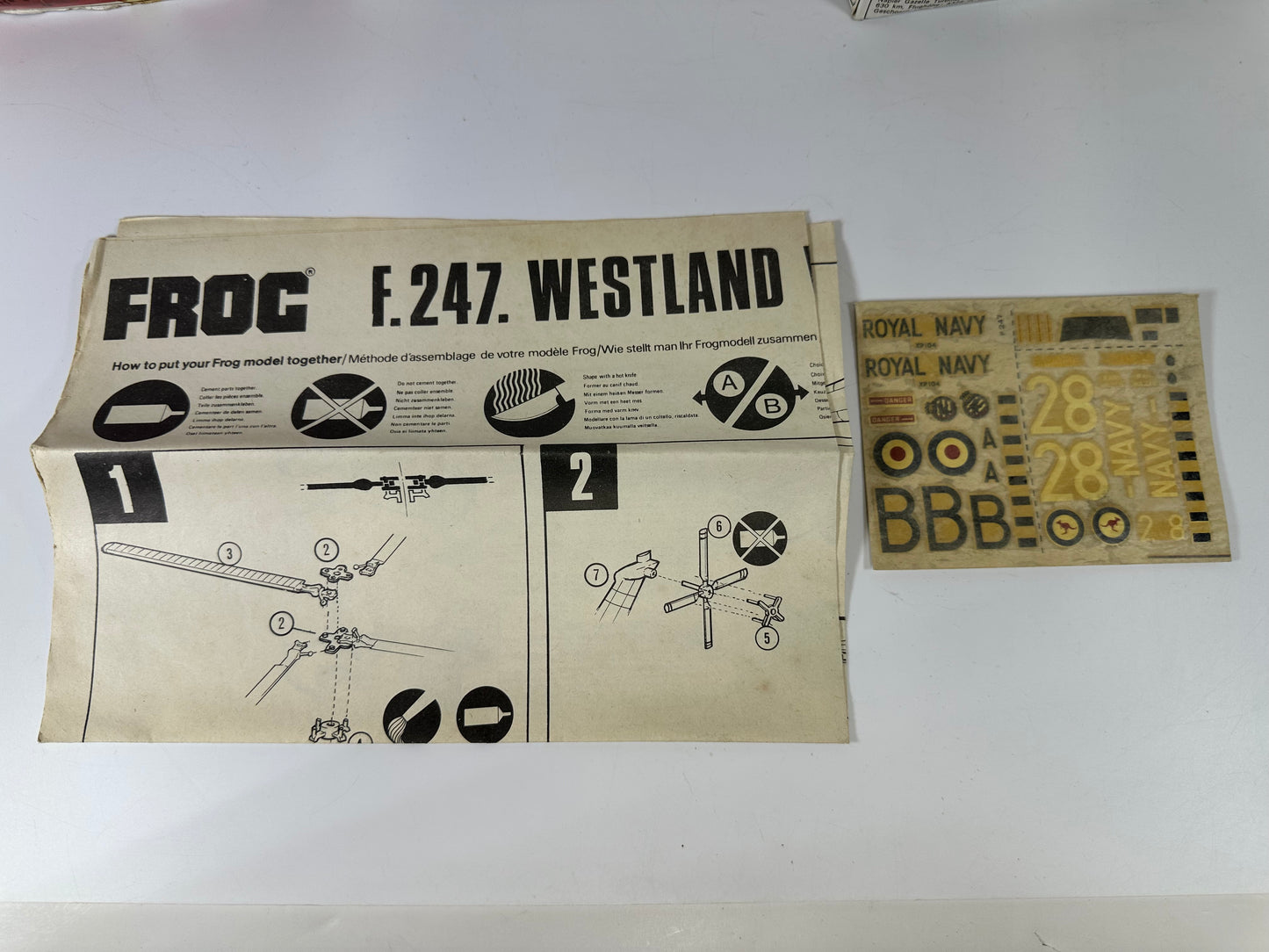 Frog F247 Westland Wessex Mk.1 or Mk.31, 1: 72 Scale