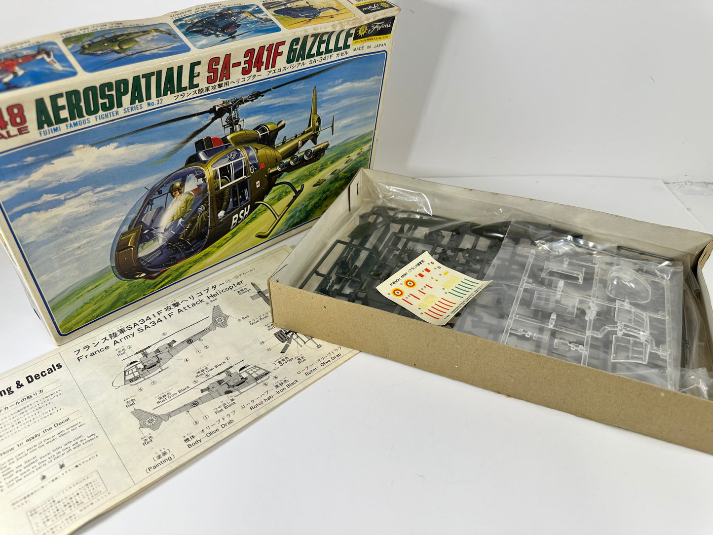 Fujimi 5A32-500 Aerospatiale SA-341F Gazelle, 1:48 Scale