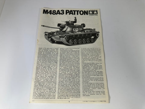 Tammiya MM220 M48A3 Patton, 1:35 Scale