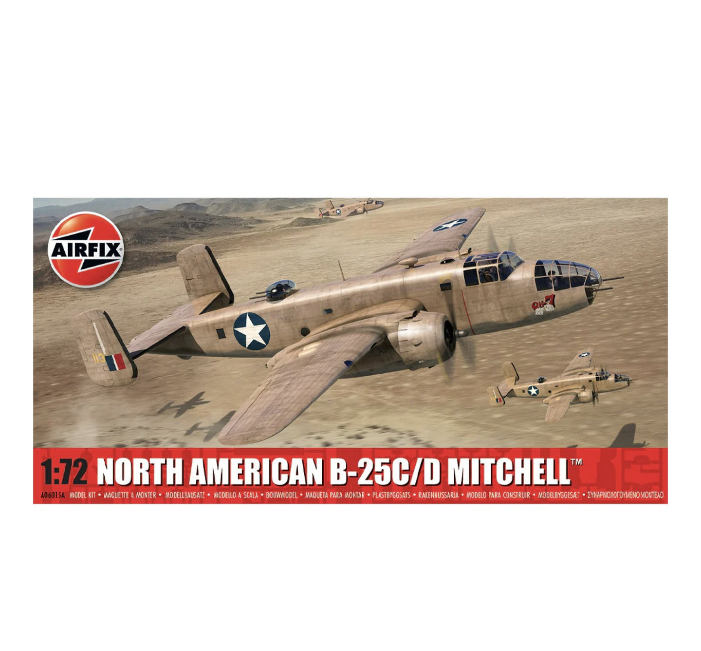 Airfix North American B-25C/D Mitchell 1:72 Scale, A06015A