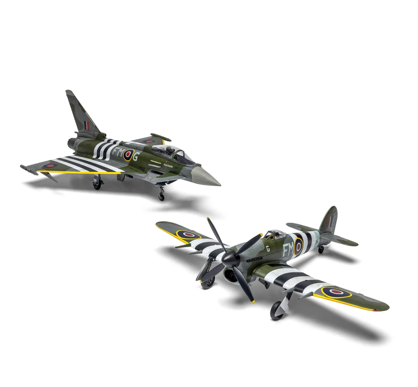 Airfix Eurofighter Typhoon FGR.4 "Moggy" & Hawker Typhoon Mk.IB - Twin Pack 1:72 Scale, A40001