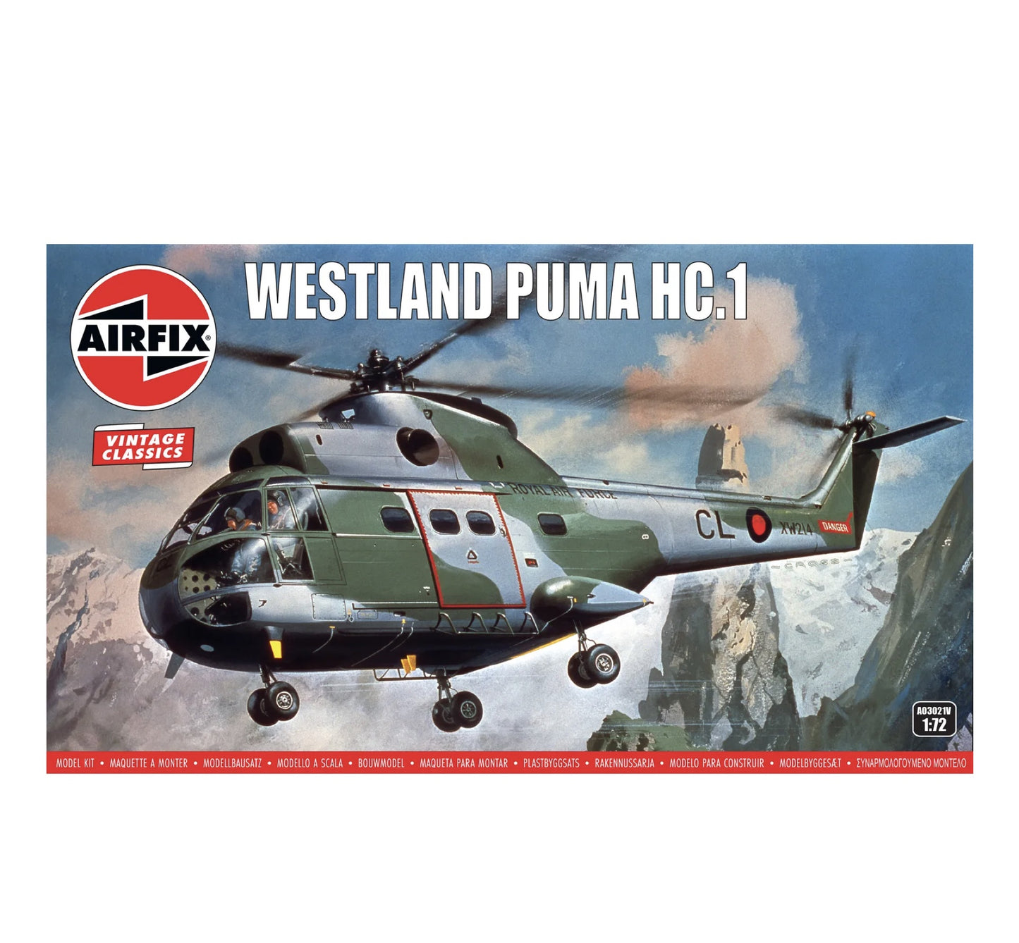 Airfix Westland Puma HC.1 1:72 Scale, A03021V