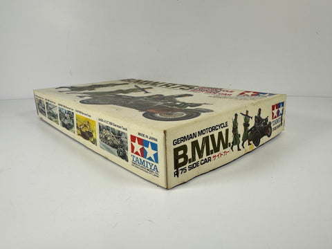 Tamiya MM116 B.M.W. R75 German Motorcycle with Side Car, 1:35 Scale