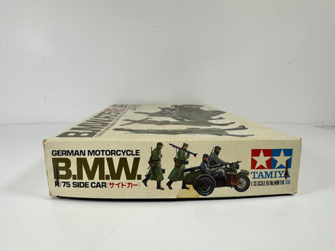 Tamiya MM116 B.M.W. R75 German Motorcycle with Side Car, 1:35 Scale