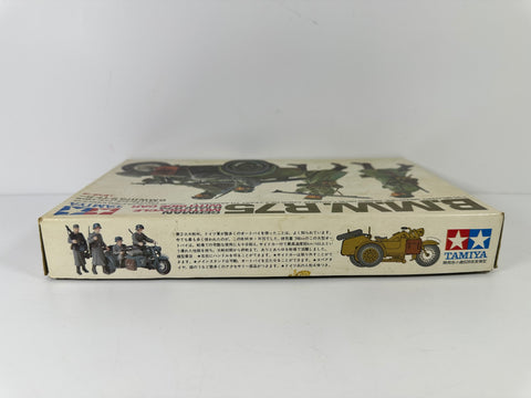 Tamiya MM116 B.M.W. R75 German Motorcycle with Side Car, 1:35 Scale