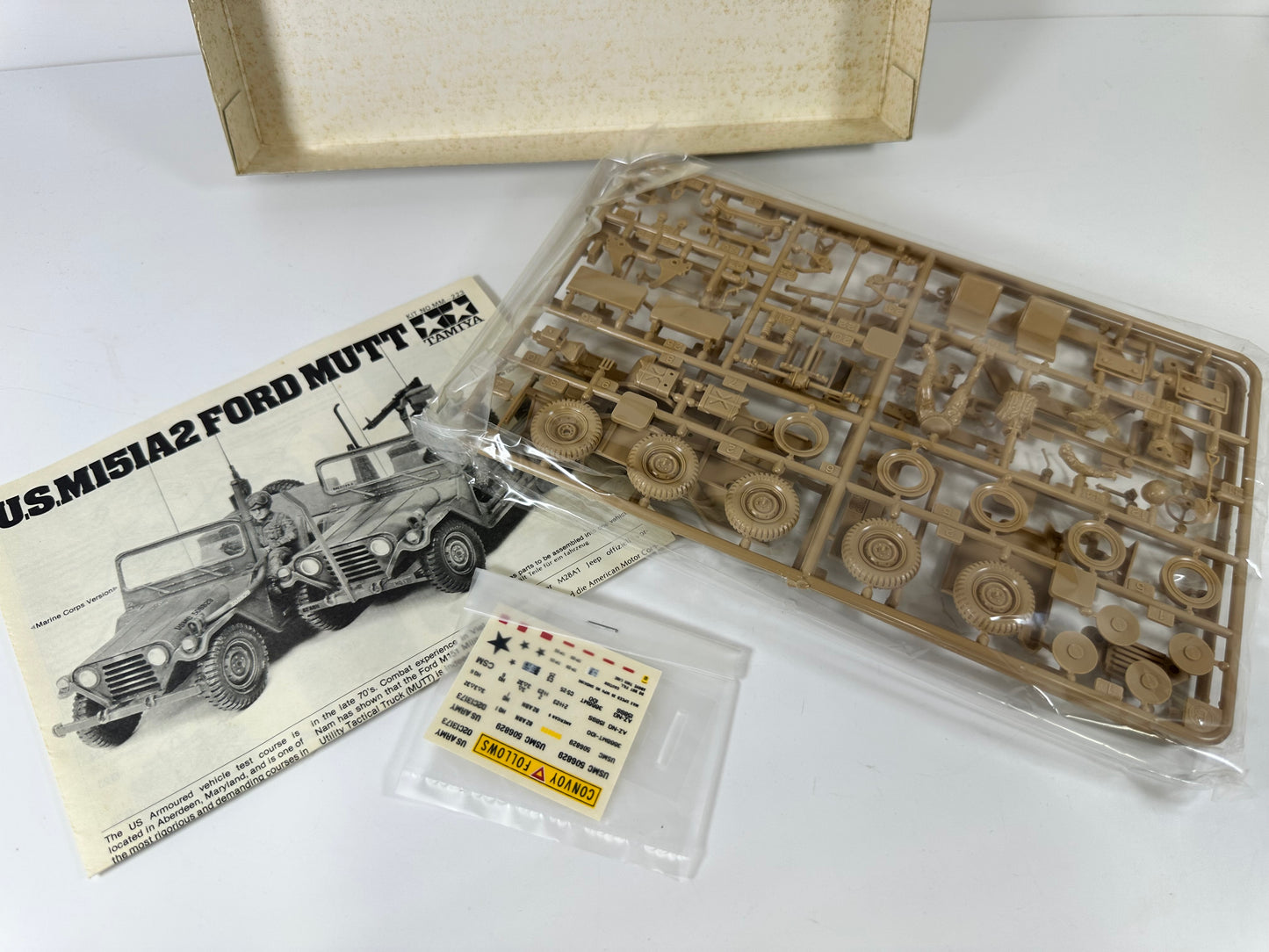 Tamiya MM223 Truck Utility: 1/4 ton (4x4) U.S.M151A2 Ford Mutt 1:35 Scale