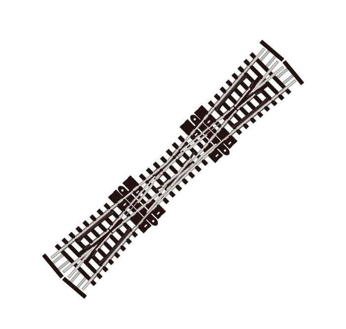 SL-380F - Fine Scale - Crossing, Single Slip, Code 55 (N)